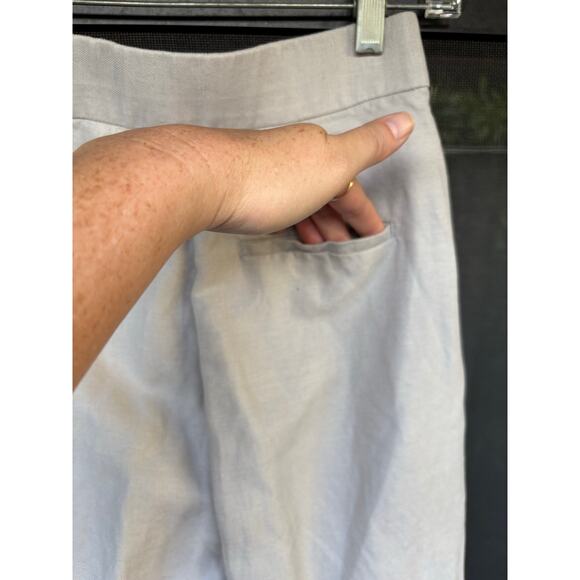 Aritzia Wilfred The Limitless Cropped Cruise Linen Wide Leg Flat Front Pant - 00 - Picture 9 of 10